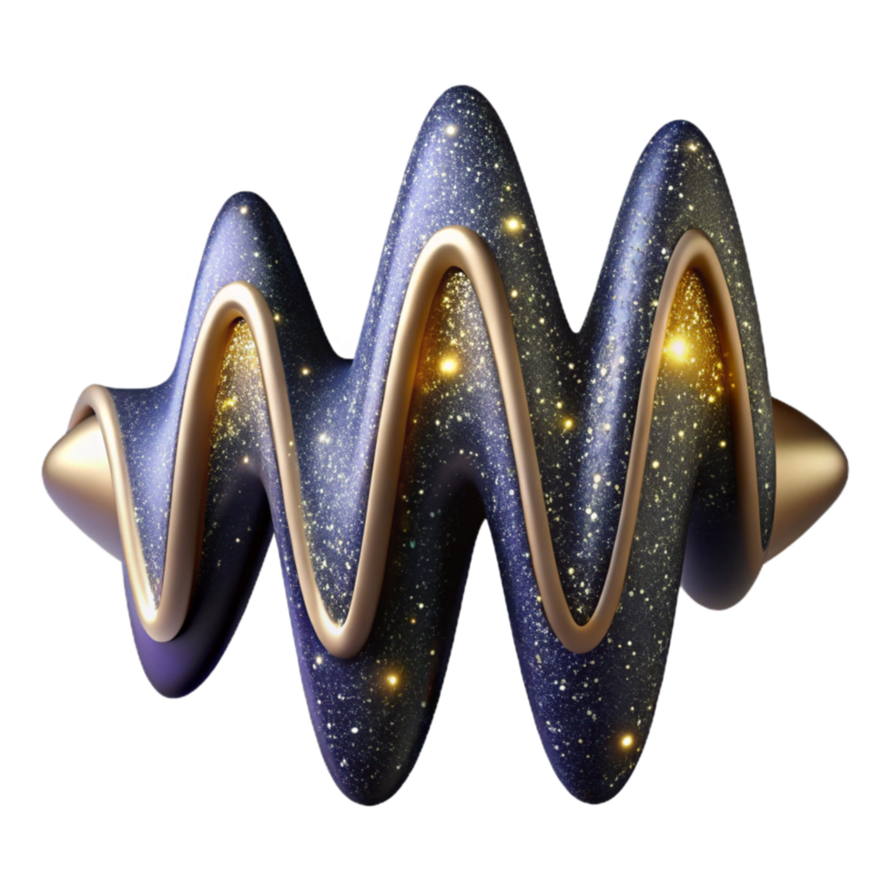 magnificent vintage Sound Wave Pattern Isolated with Dynamic Shape Transparent Background genuine png