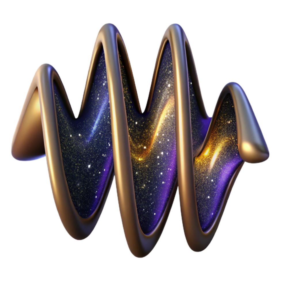 impressive classic Sound Wave Pattern Isolated with Dynamic Shape Transparent Background authentic png