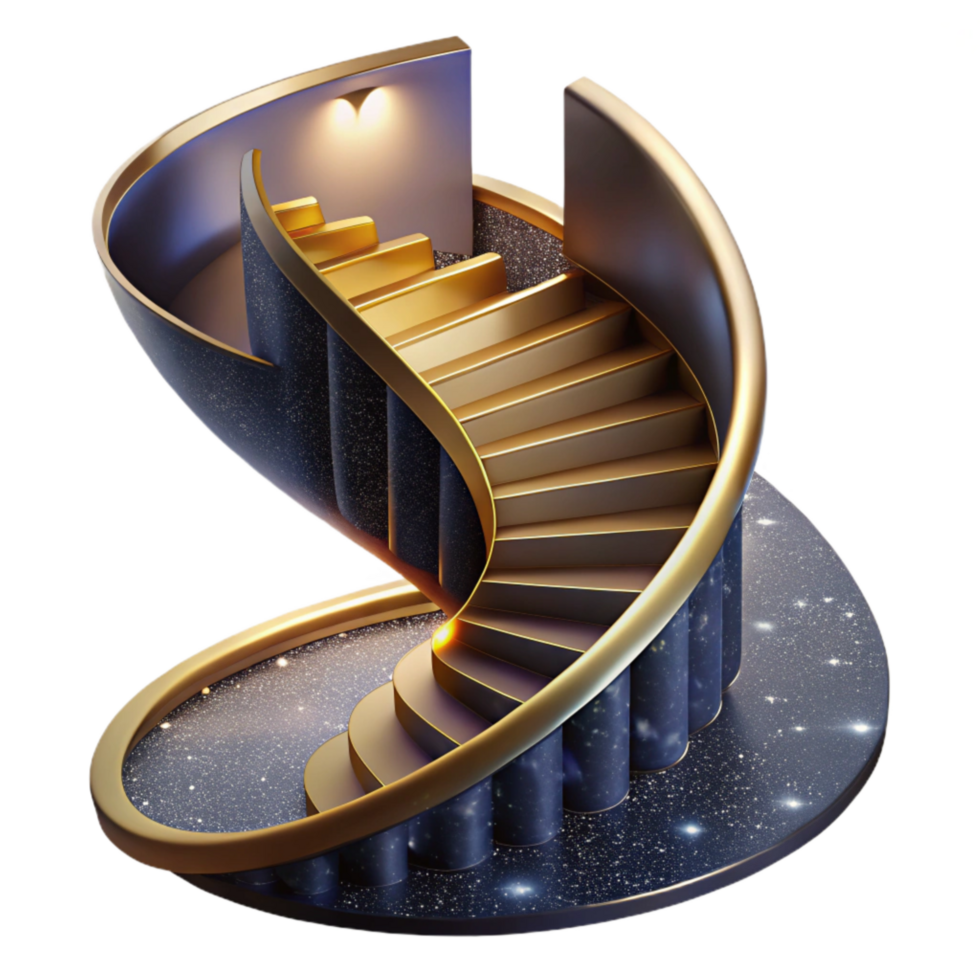wonderful minimalist Spiral Staircase Low Angle Cutout Isolated original png