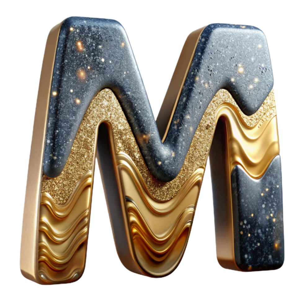 extraordinary traditional Stencil Letter M Cutout Industrial Look original png