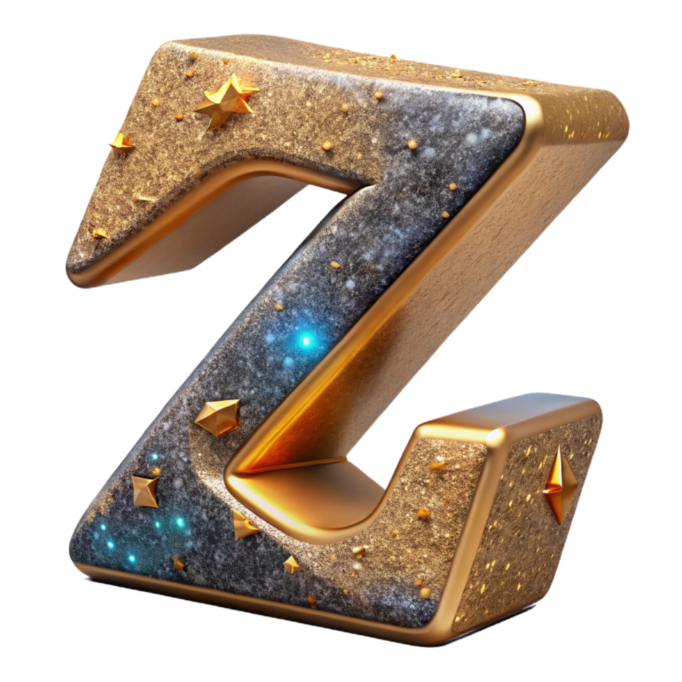 impressive abstract Stone Bold Font Zeta Symbol Isolated high quality png