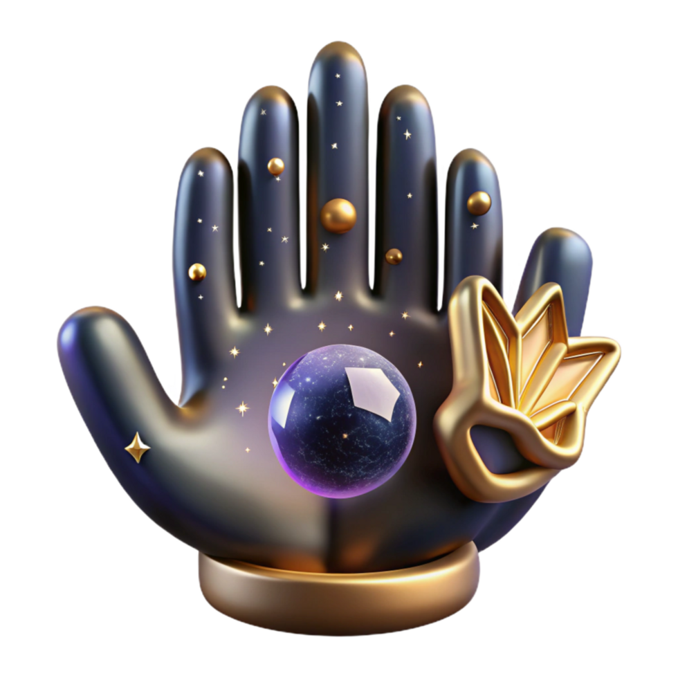 serene modern Symbolic Hand Gesture Iconography Transparent Background genuine png