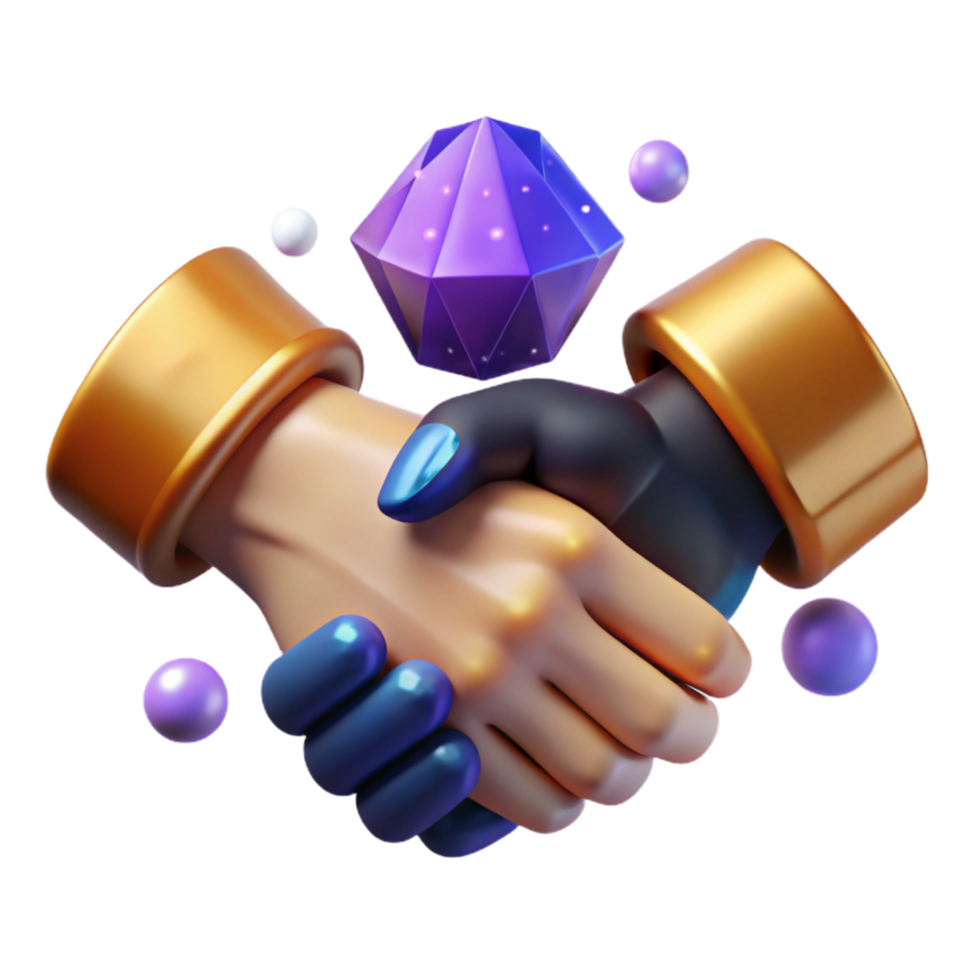 magnificent vintage Symbolic Handshake Iconography Isolated with Connected Hands high quality png