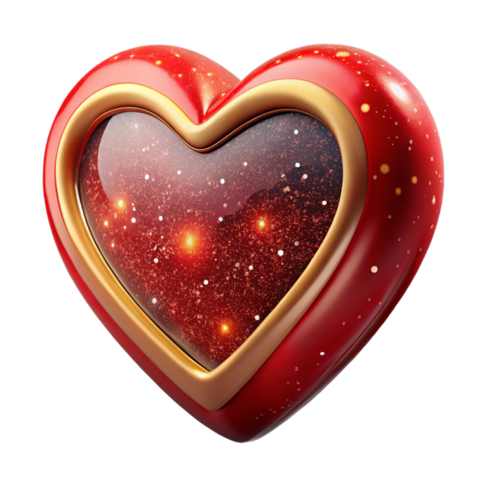 extraordinary contemporary Symbolic Heart Iconography Cutout with Red Color high resolution png