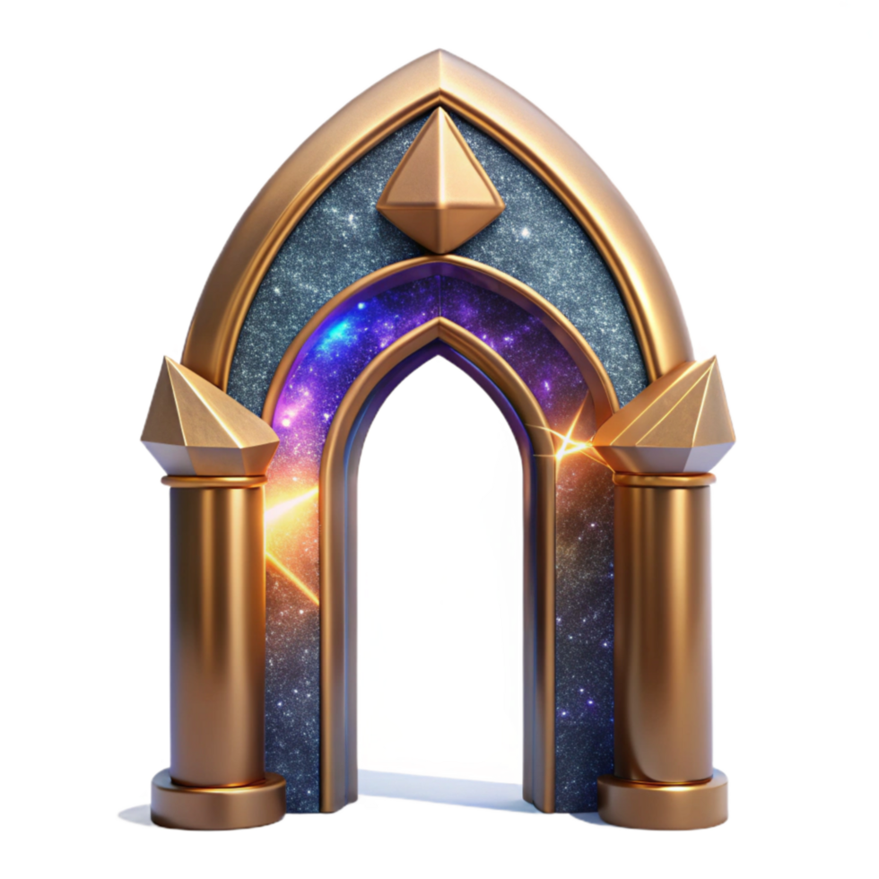 serene rustic Symmetrical Archway Architectural Feature Transparent Background high resolution png