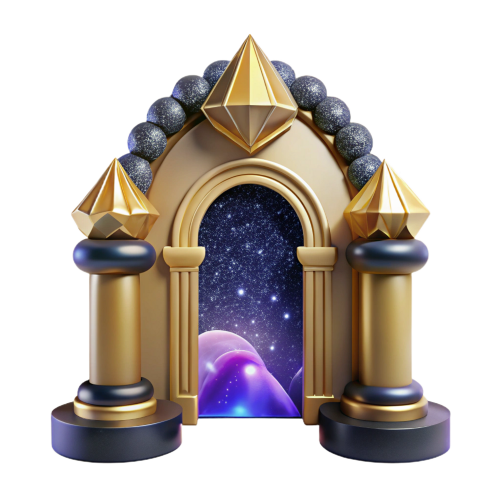 vibrant contemporary Symmetrical Doorway Architectural Feature Cutout high resolution png