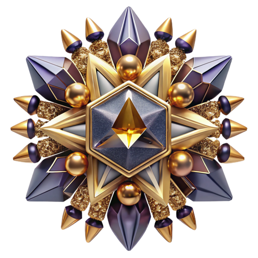 vibrant vintage Symmetrical Kaleidoscope Illustration Cutout exclusive png
