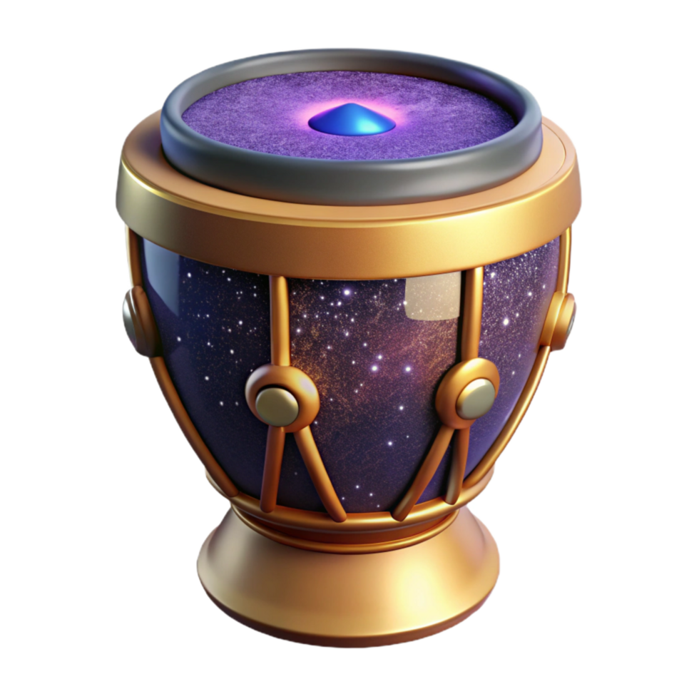 stunning contemporary Tar Drum Isolated with Goblet-shaped Drum and Single Head original png