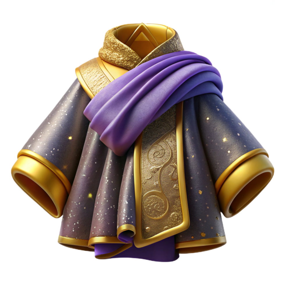 elegant modern Traditional Clothing Iconography Transparent with Folded Fabric authentic png