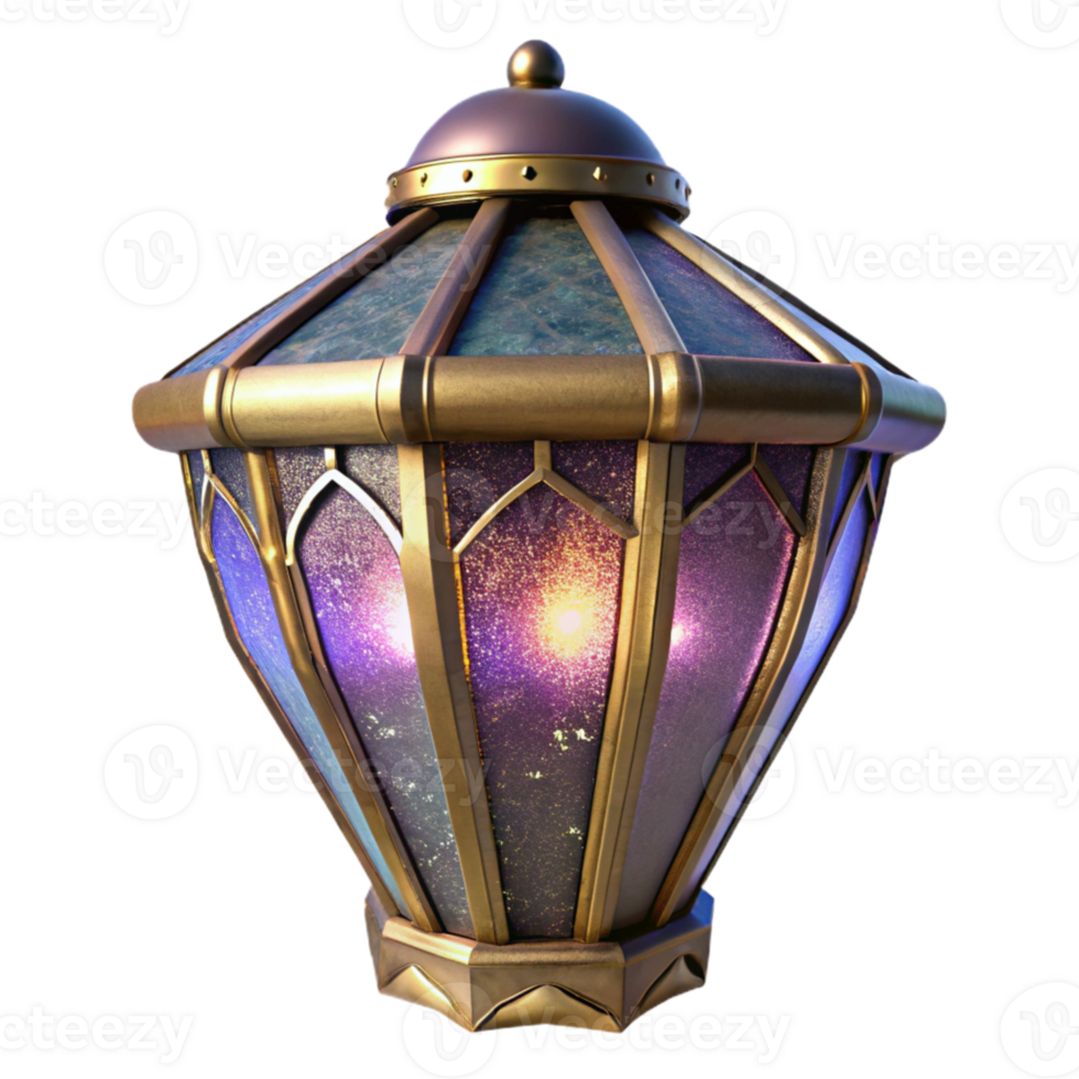 serene contemporary Victorian Stained Glass Lamp Shade Transparent high resolution png