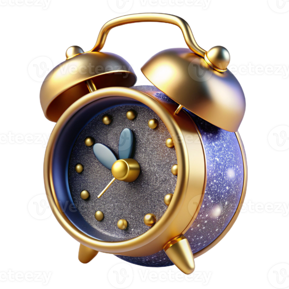 vibrant traditional Vintage Alarm Clock Ringing Isolated Element genuine png