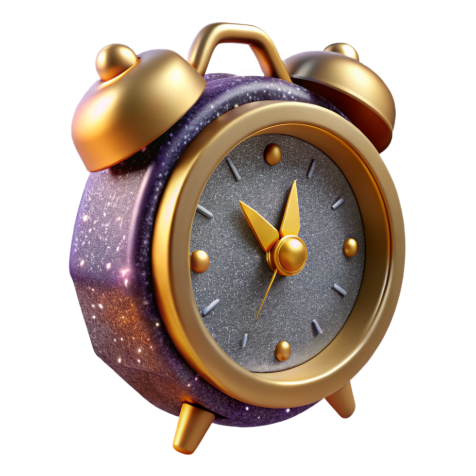 impressive creative Vintage Clock 3d Model Front Angle Isolated exclusive png