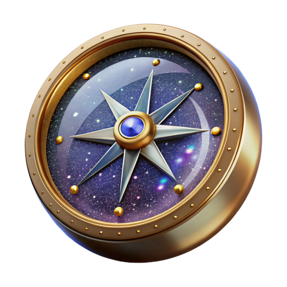 magnificent abstract Vintage Compass with Detailed Engraving Transparent high resolution png