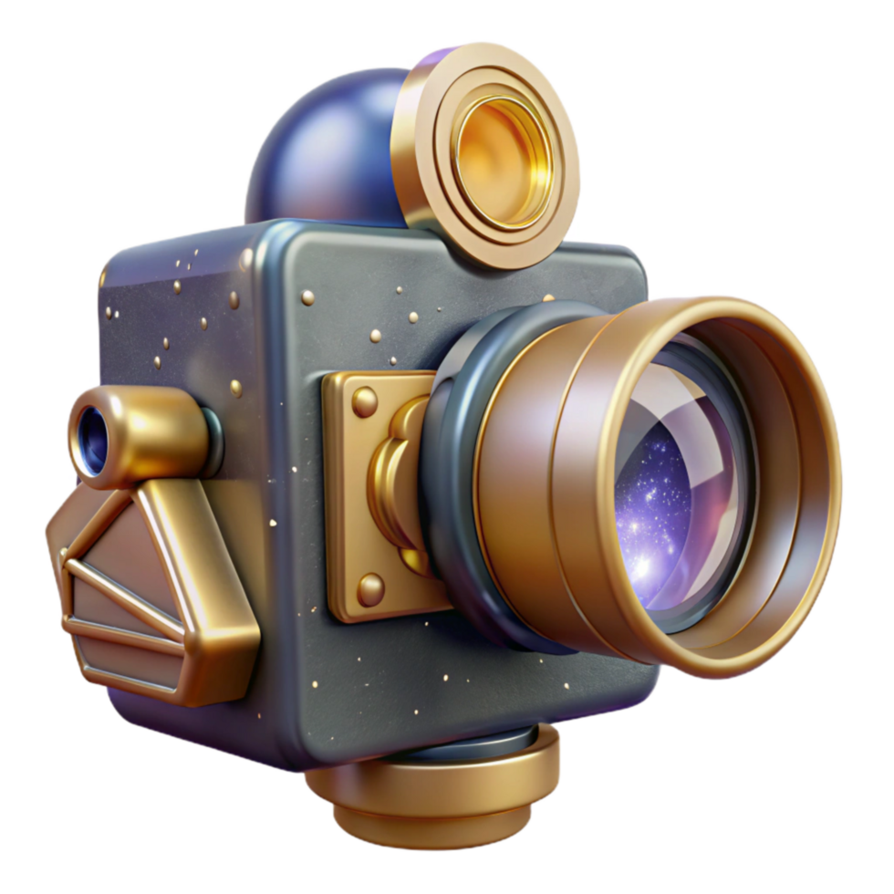wonderful rustic Vintage Film Camera Front View Transparent authentic png