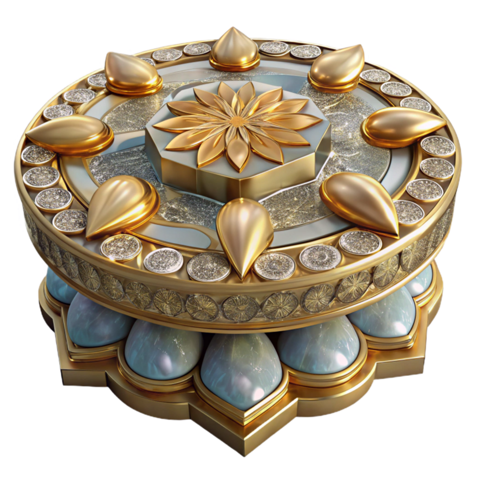 extraordinary creative Vintage Mosaic Tabletop Inlay Floral Transparent Background professional png
