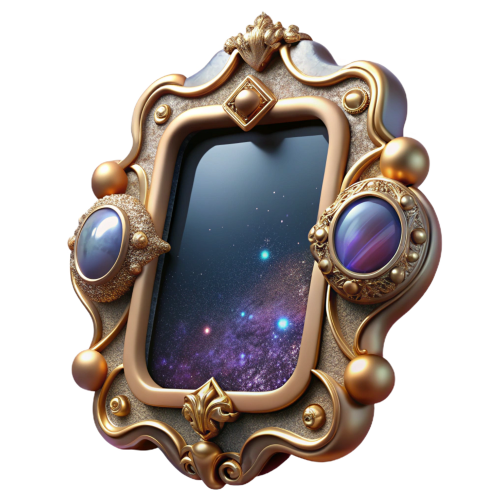 beautiful classic Vintage Photo Frame Ornate Design Transparent Background professional png