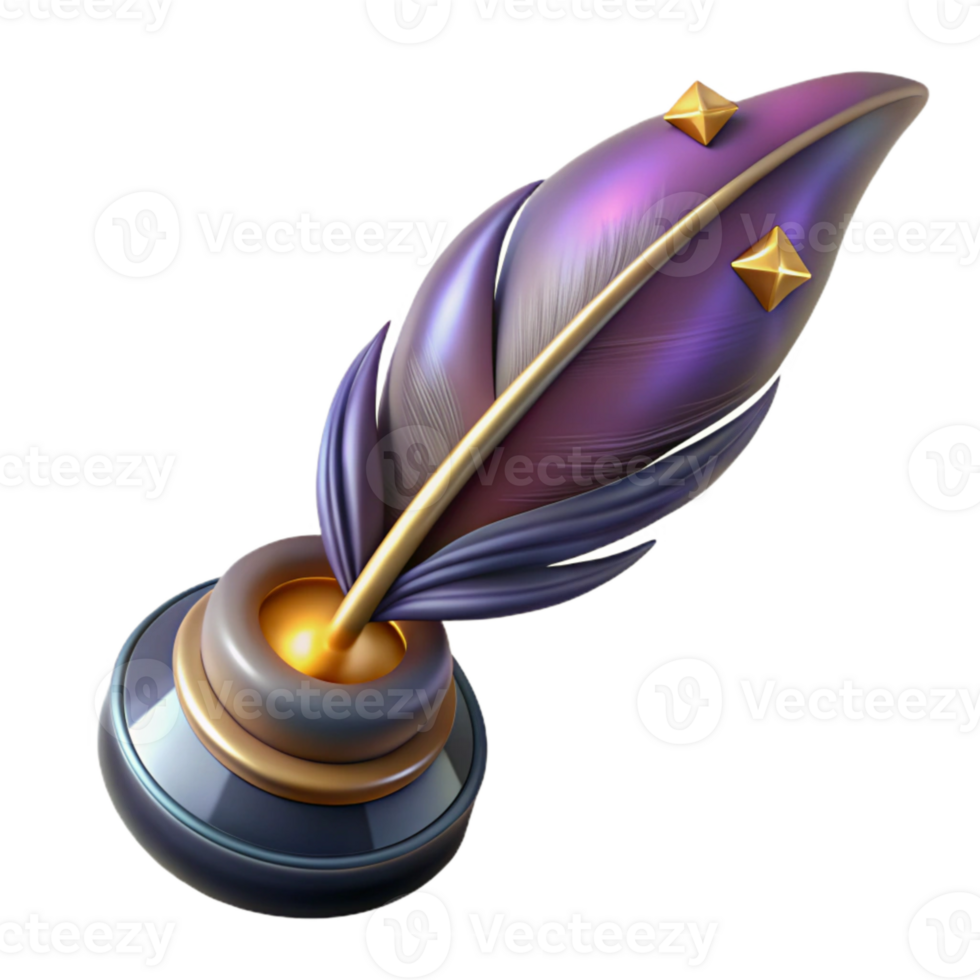 beautiful vintage Vintage Quill Pen Writing Tool Cutout Element exclusive png