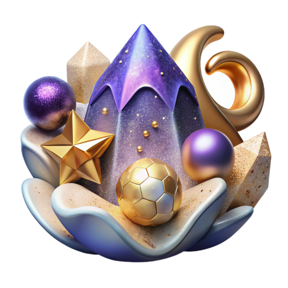 magnificent modern Watercolor Iconography Element Cutout with Gradient Colors high resolution png
