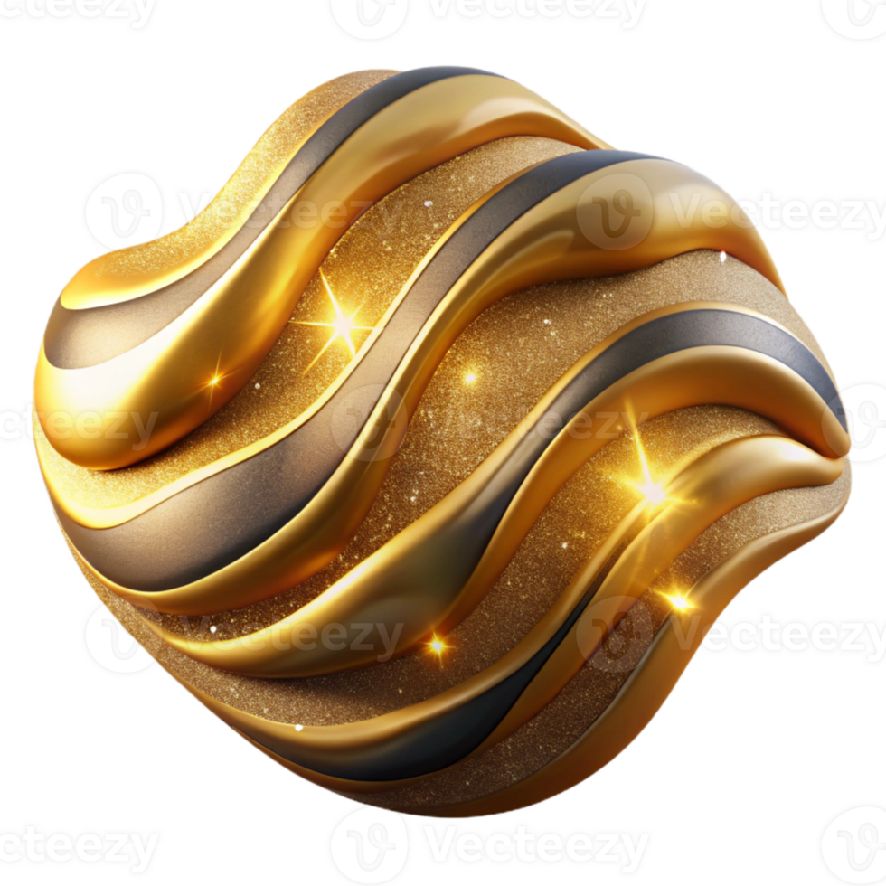 wonderful artistic Wavy Stripes Illusion Cutout with Soft Focus premium png