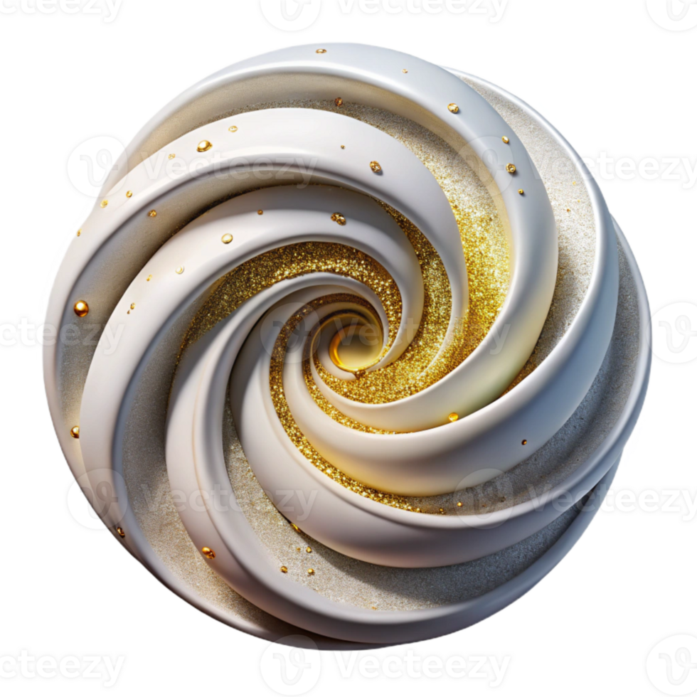 impressive minimalist White Spiral Shape Cutout with Subtle Texture high resolution png