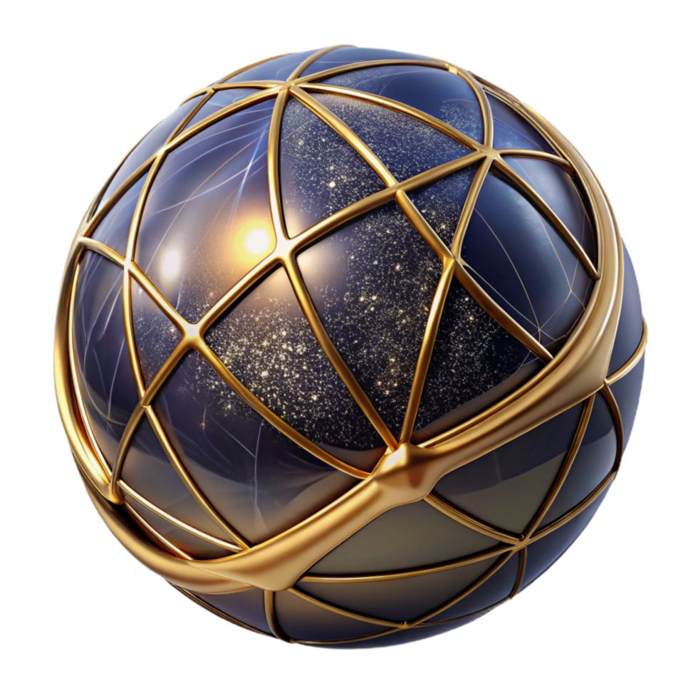 elegant artistic Wireframe Sphere Rotating Animation Transparent high resolution png