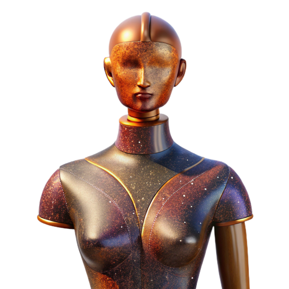 impressive vintage Wooden Artist Mannequin Front View Isolated premium png