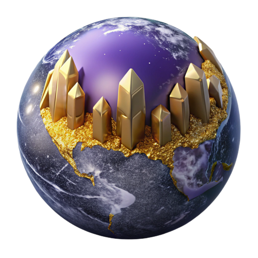 magnificent abstract World Map with Capital Cities Cutout premium png