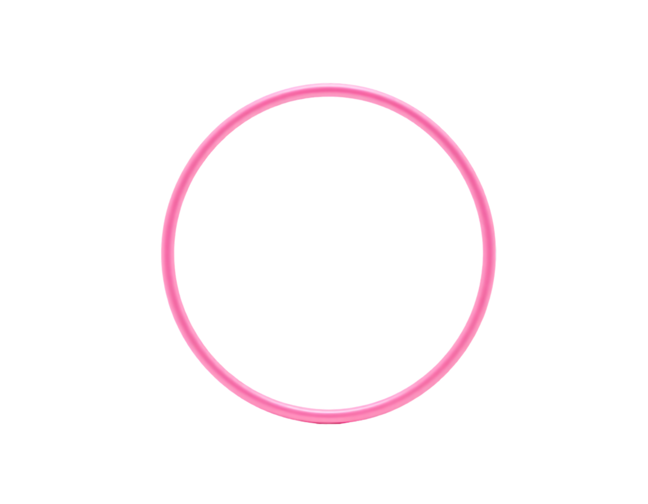 Pink Hula Hoop Isolated on Transparent Background png