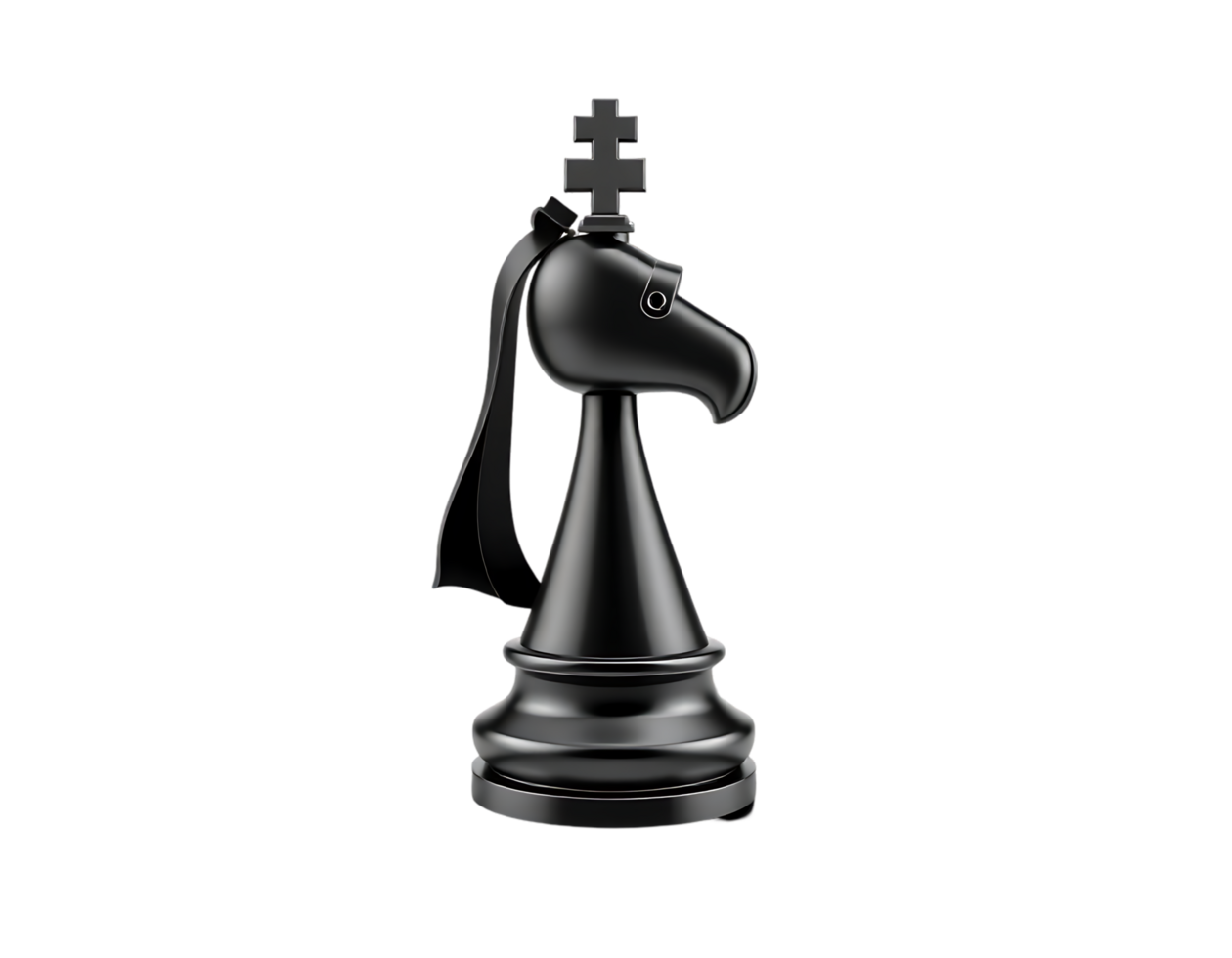 Black Knight Chess Piece Isolated png