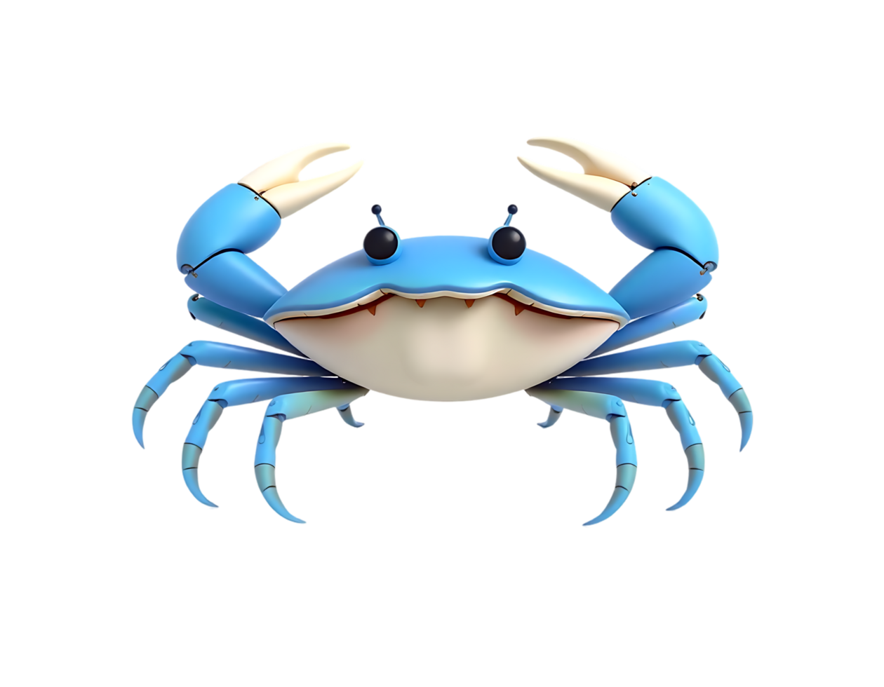 Cartoon Blue Crab png