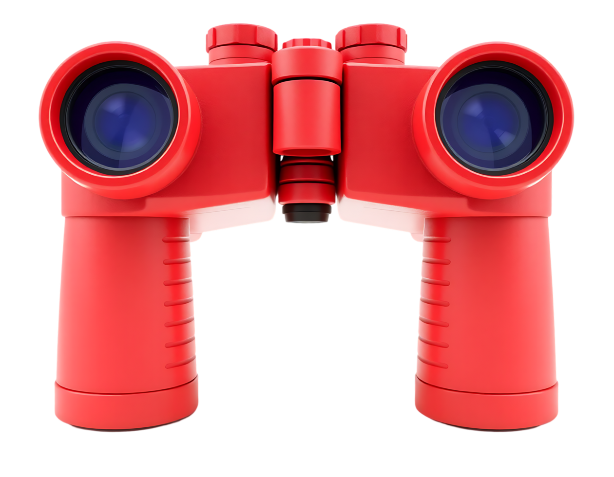Red binoculars for observation and exploration png