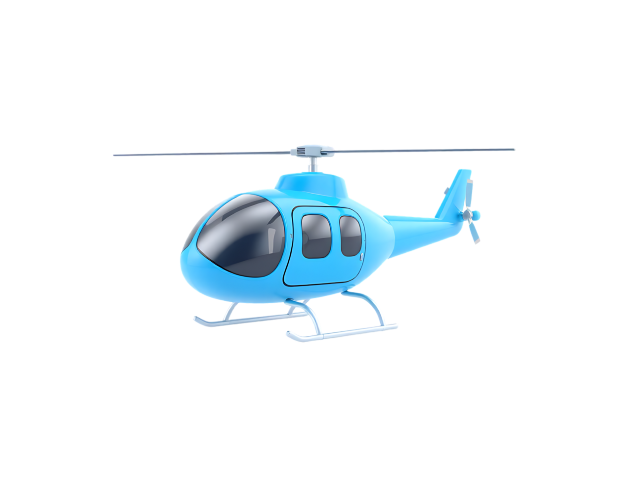 Blue Helicopter Illustration png