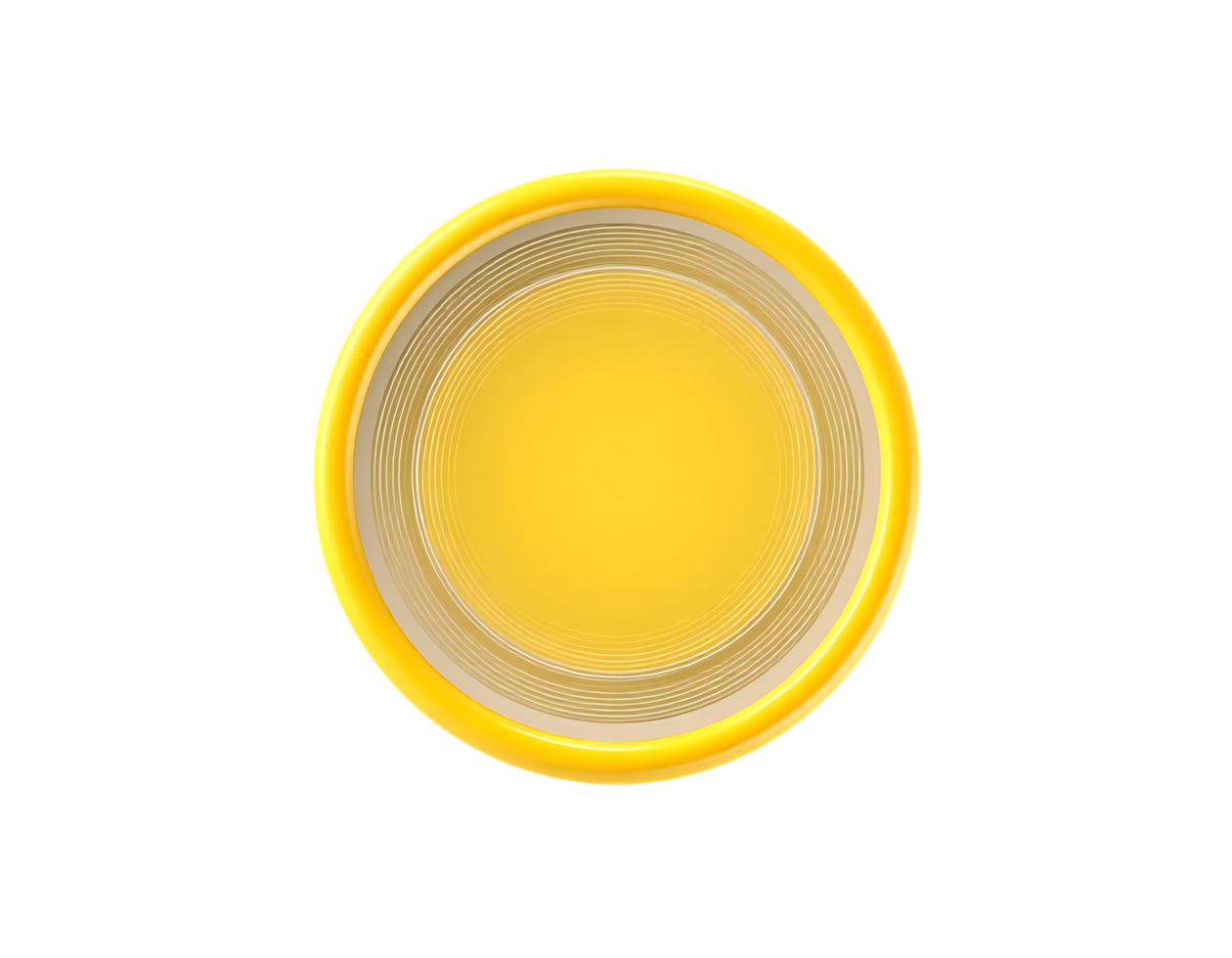 Yellow Golden Circle on Transparent Background png