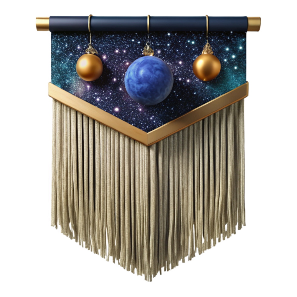 elegant creative Woven Wall Hanging Fringe Detail Cutout authentic png
