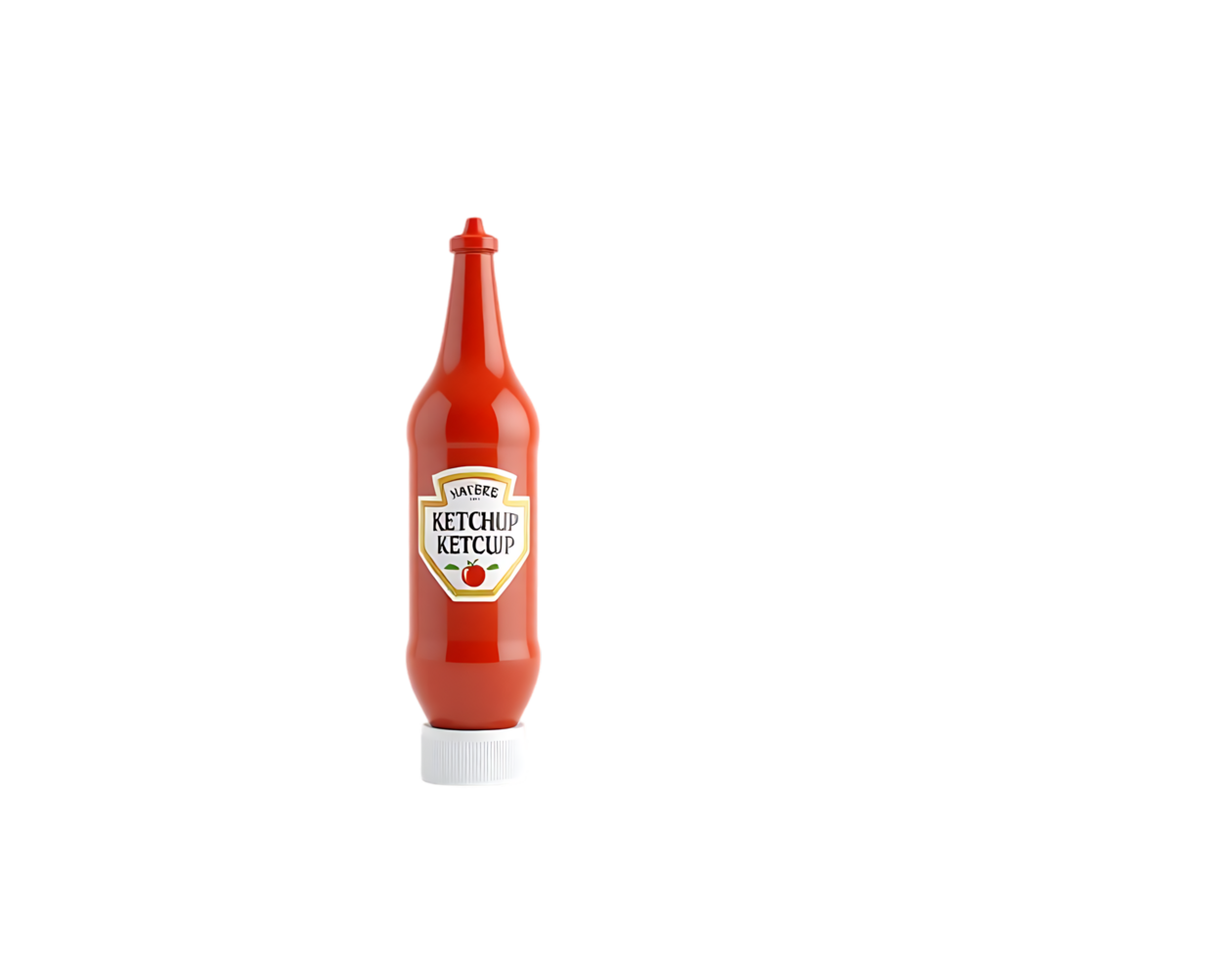 Ketchup Bottle Isolated on Transparent Background png
