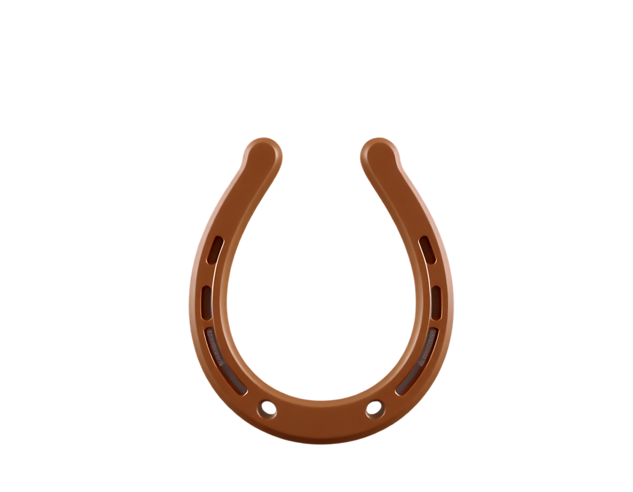A Brown Horseshoe Symbolizing Luck and Fortune png