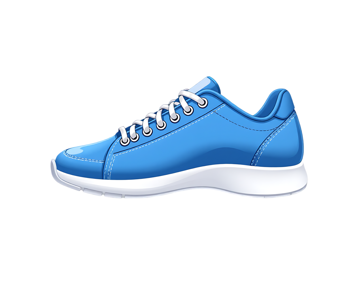 Stylish Blue Sneakers Isolated on Transparent Background png