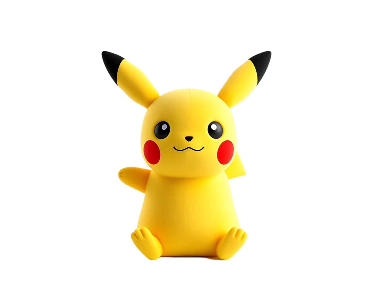 Cute 3D Render of Pikachu png