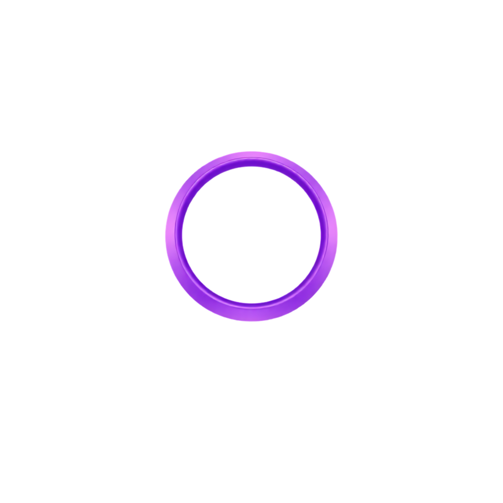 Purple Ring Shape Isolated on Transparent Background png