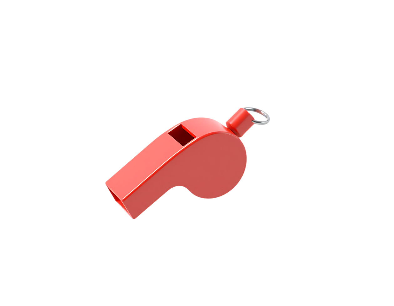 Red whistle for sports and refereeing png