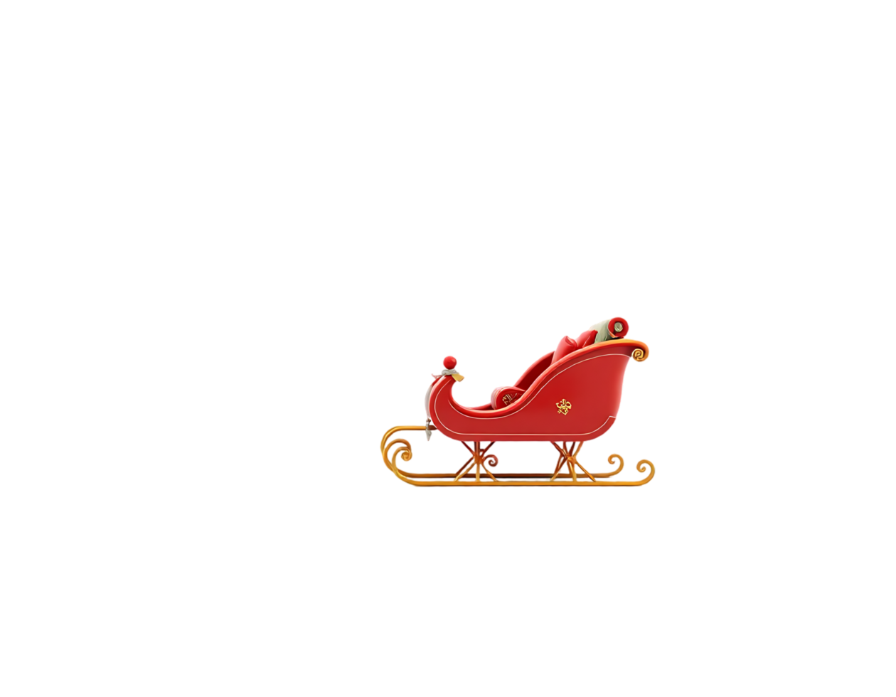 Christmas Sleigh with Gifts png
