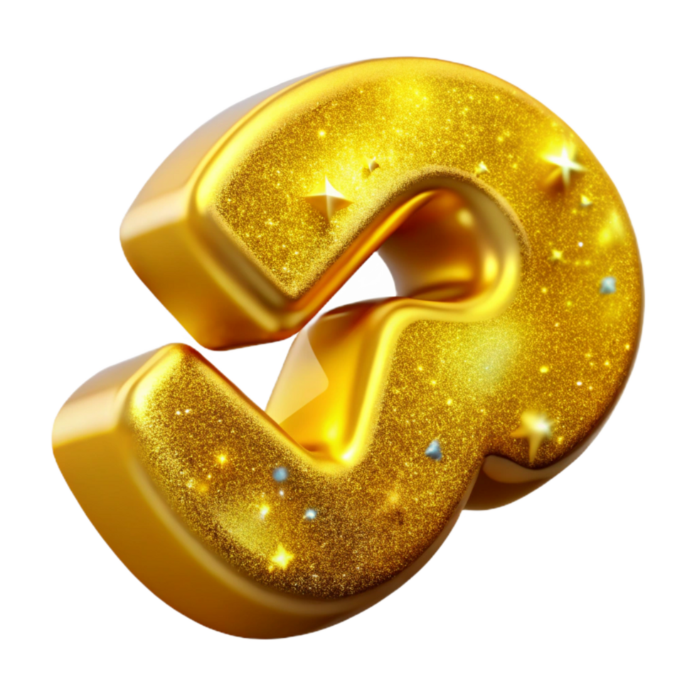 vibrant classic Yellow 3d Text Effect Isolated original png