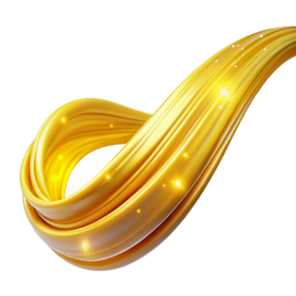 vibrant contemporary Yellow Light Trails Speed Effect Isolated professional png