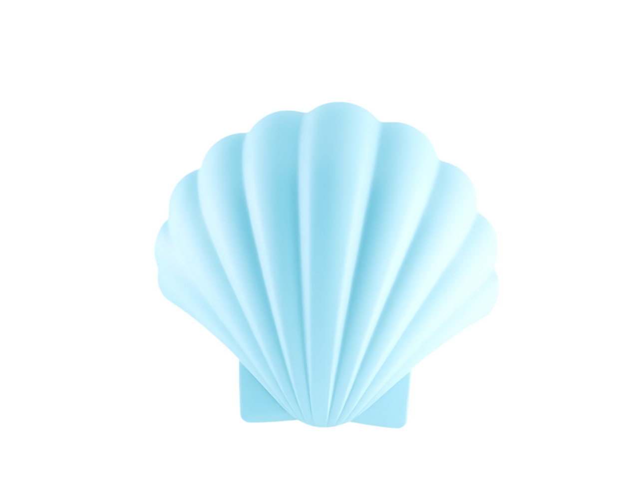 Light Blue Seashell png