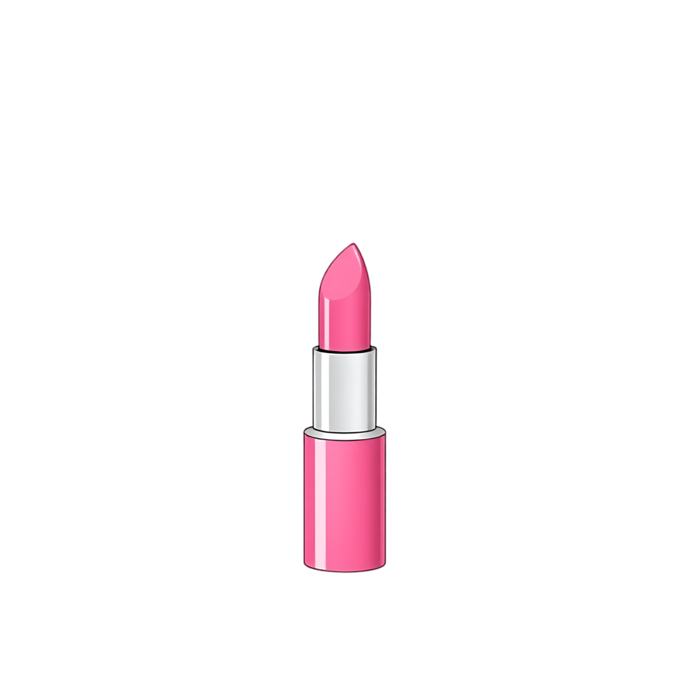 Pink lipstick isolated on transparent background png