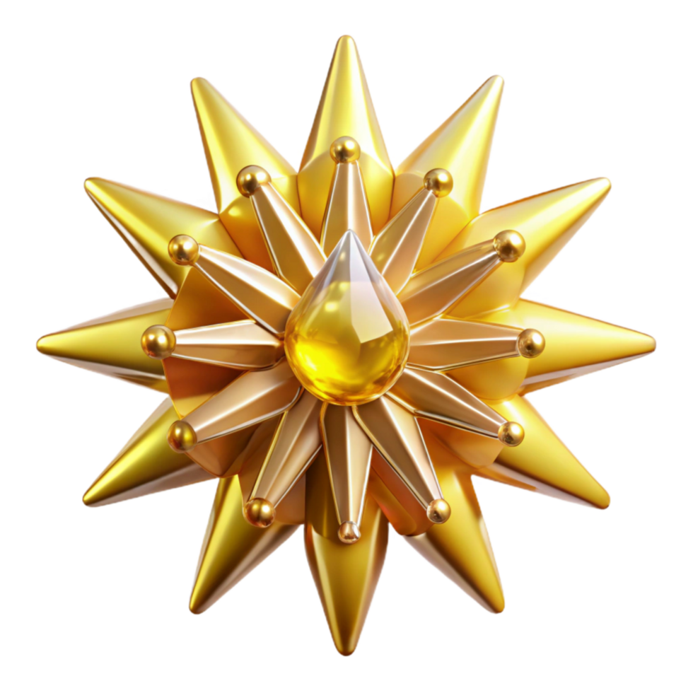 impressive rustic Yellow Starburst Shape Transparent Background professional png