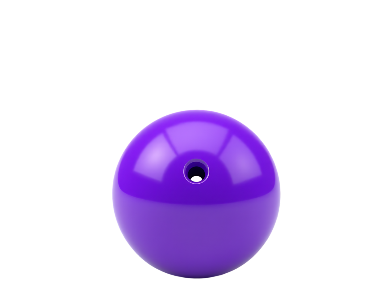 Glossy Purple Sphere with a Hole png