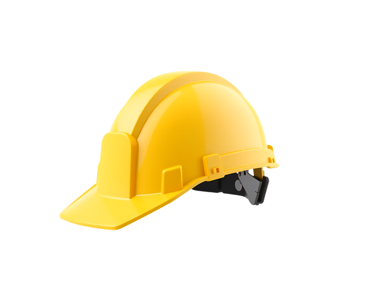 Yellow Safety Helmet on Transparent Background png