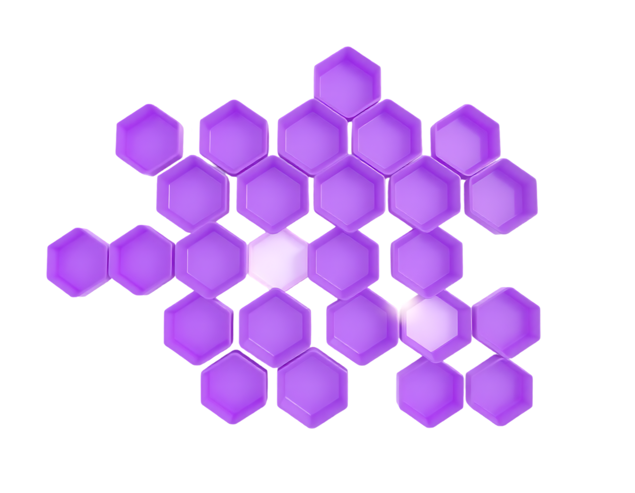 Purple Honeycomb Pattern with Geometric Hexagons png