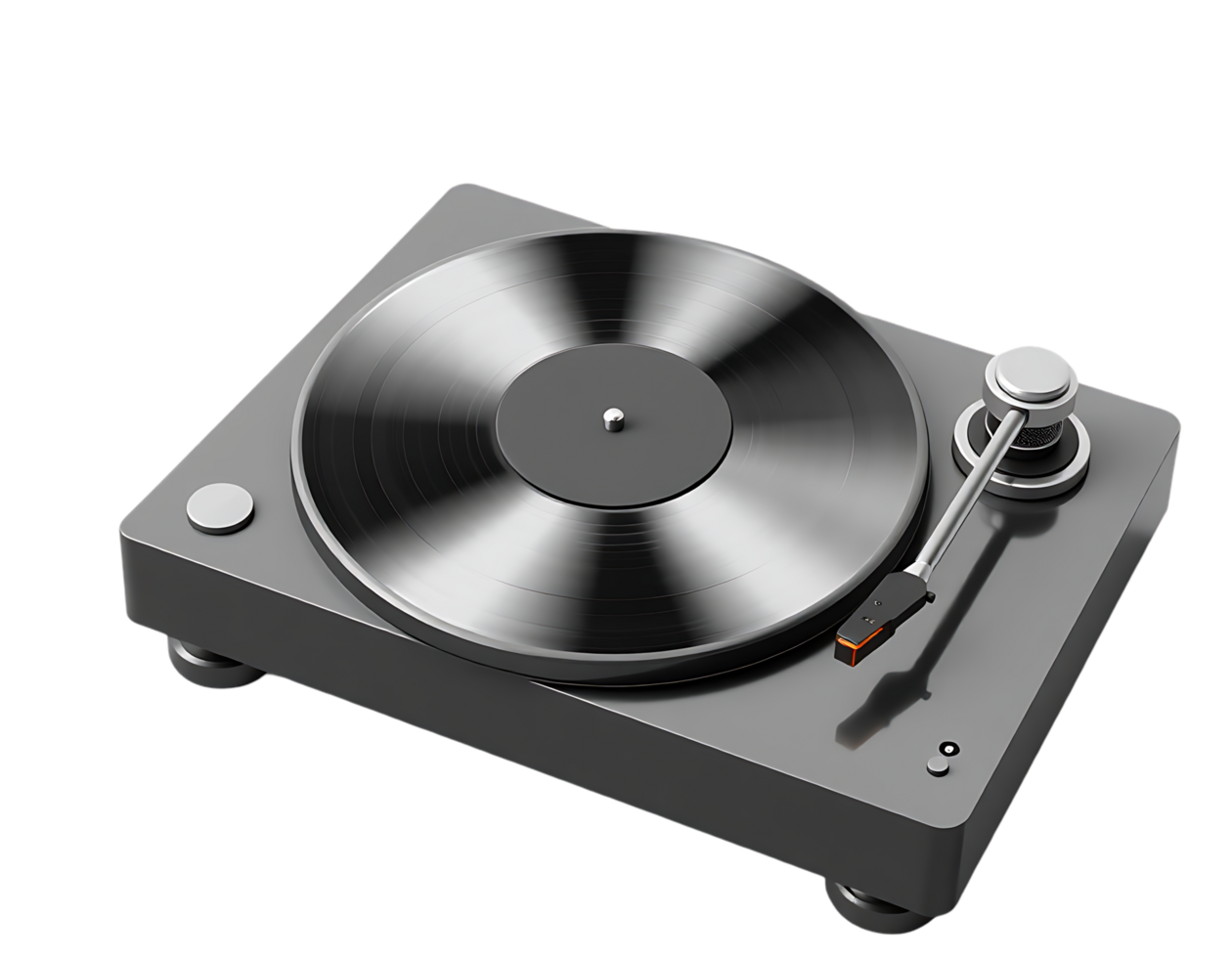 Close-up of a modern vinyl record player png